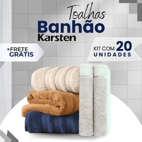 Toalhas Jogo de 20 Unidades Banhão