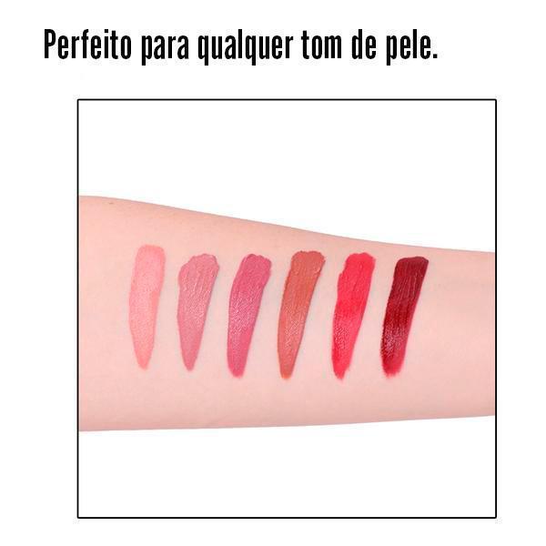 Kit 6 Batom Gloss - Ultra Resistente Beauty Glazed